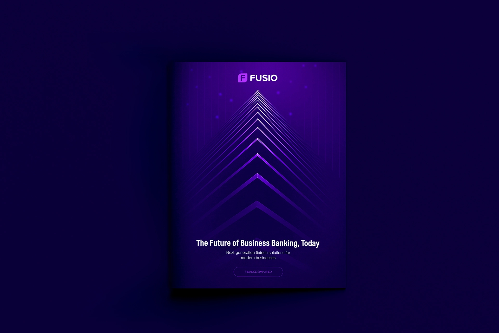 Fusio Fintech brochure cover design