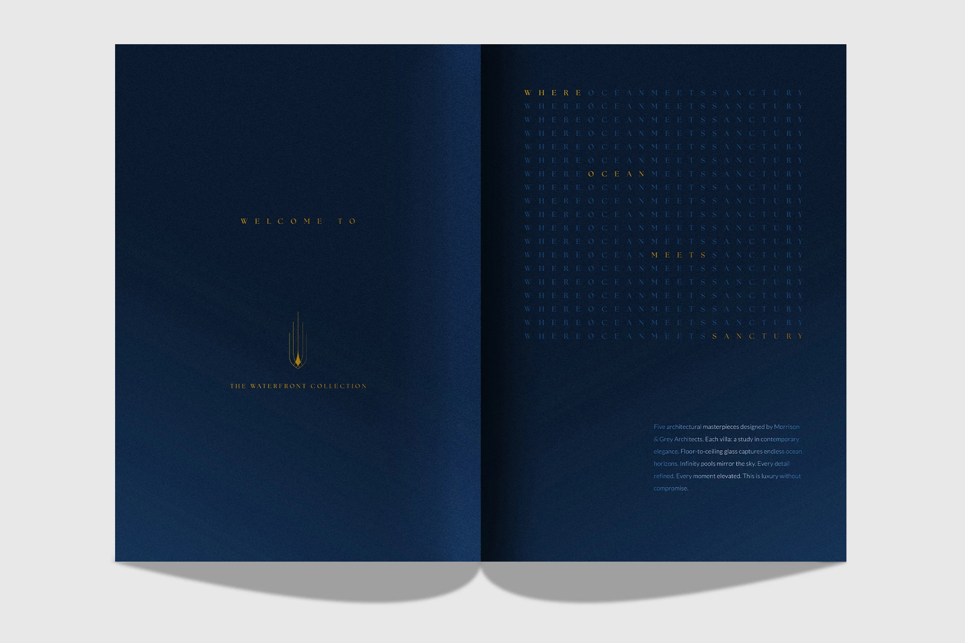 Haven Properties luxury brochure welcome page