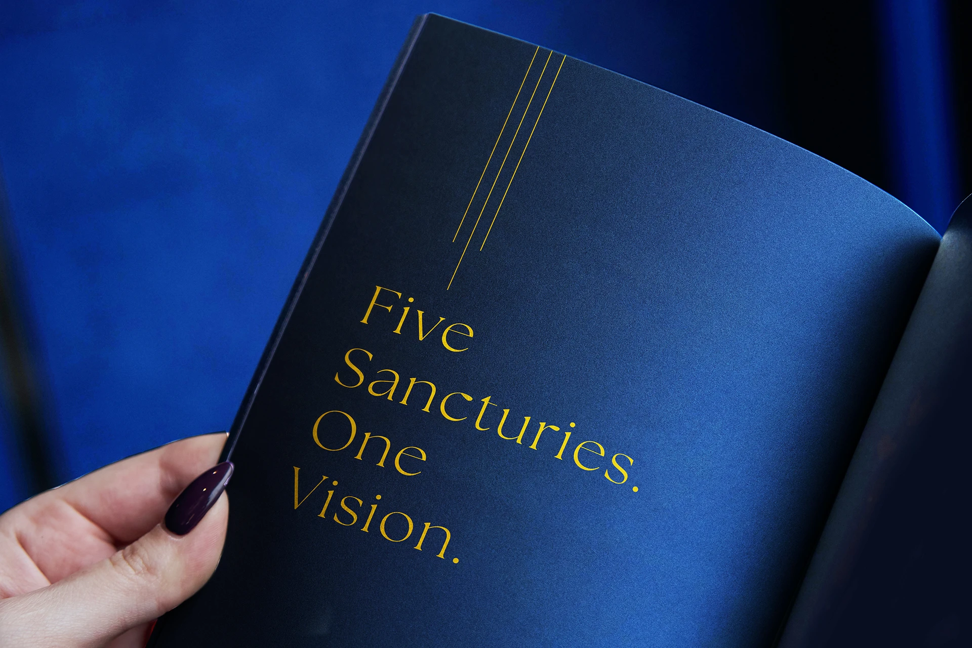 Haven Properties luxury brochure inner spread close shot