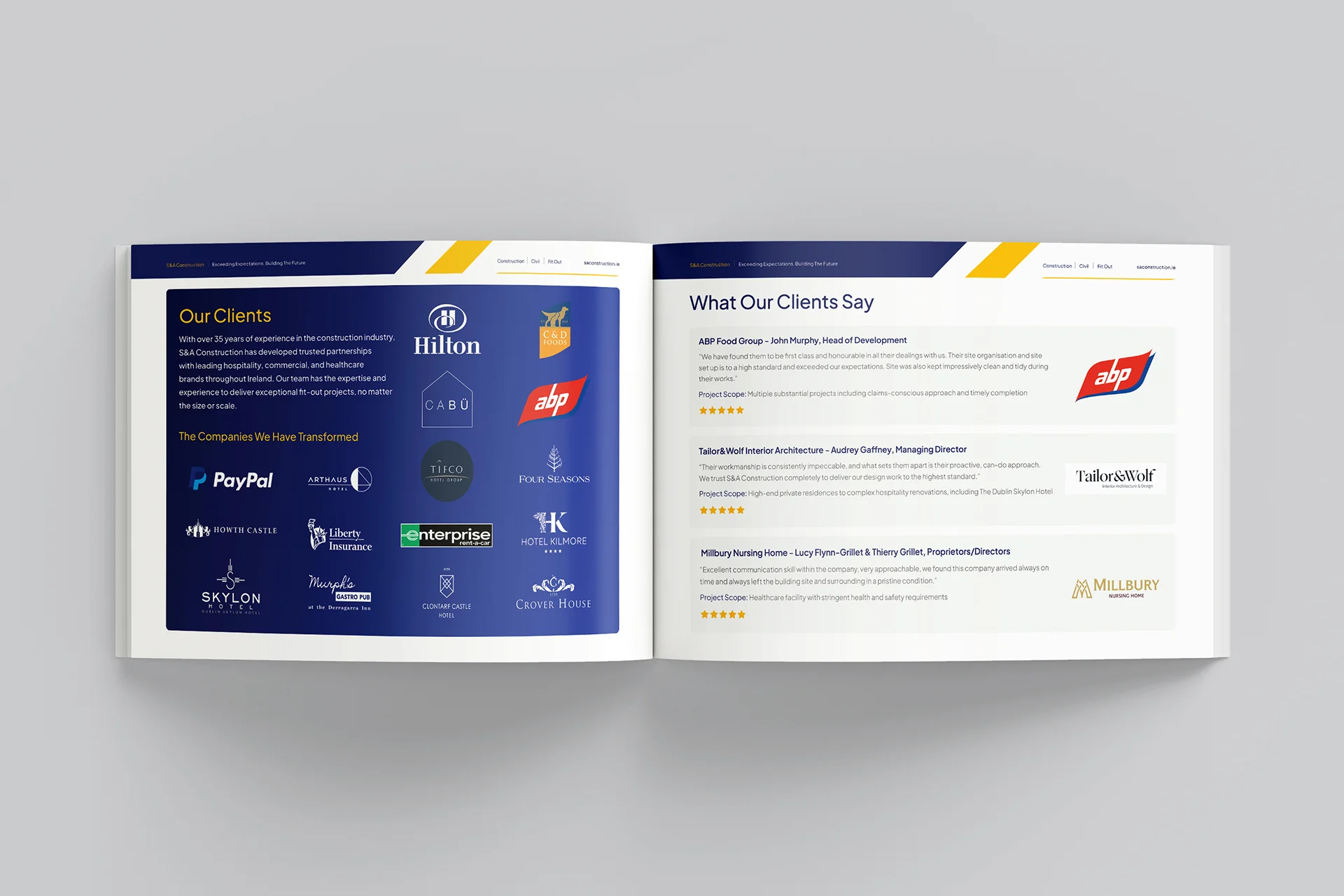 SA Construction Marketing Brochure